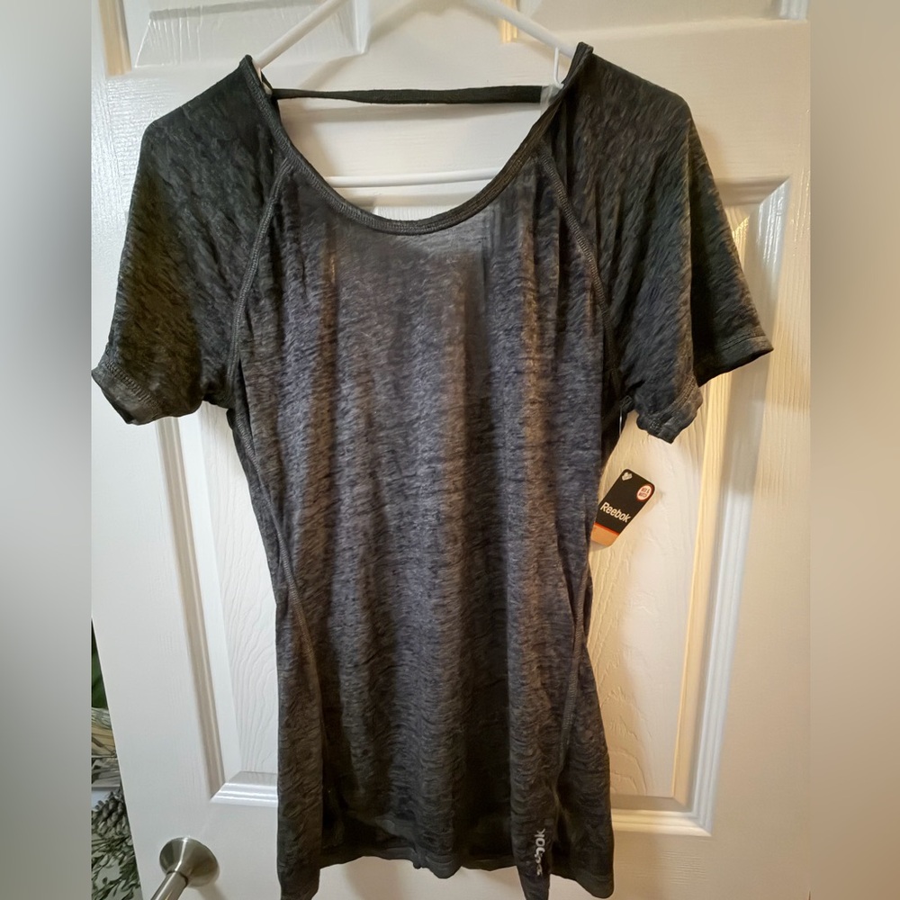 Reebok Women's Charcoal Short Sleeve Tee